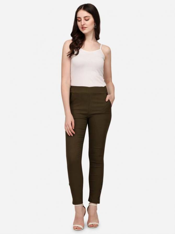 Swara Plain Streachble Casual Regular Wear Designer Pant Collection